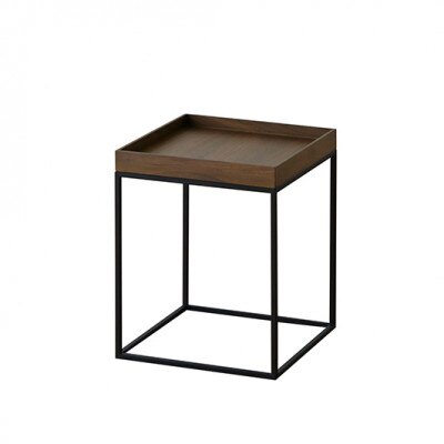 リニエ サイドテーブル ウォルナット/フレーム:ブラック