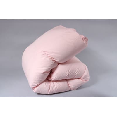 羽毛掛布団(旅館オリジナル)　ワイドダブル増量　1.800g　210cm×210cm(ピンク)