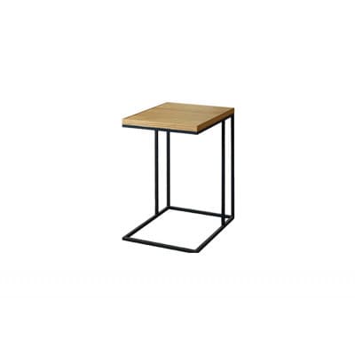 リニエ コの字テーブル ホワイトオーク　フレーム:ブラック