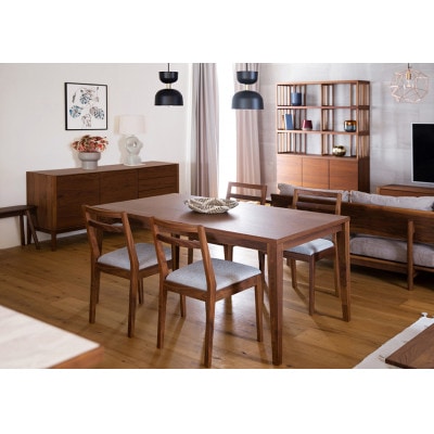 コモン ダイニング5点セット W150cm ウォルナット