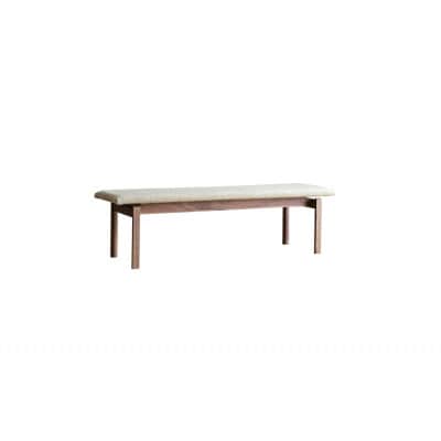 アルコ ダイニングベンチ ウォルナット W130cm  チャート6:キャメル