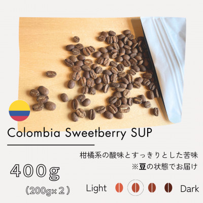 コロンビア　スウィートベリーSUP　ウォッシュド(中煎り)200g×2