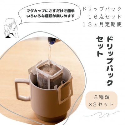 【発送月固定定期便】ドリップパック16個セット全12回