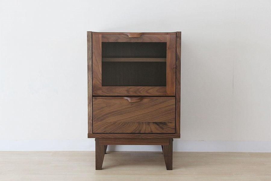 【幅50.3 奥行46 高さ75.8】ナタリー50キャビネット（ウォールナット）