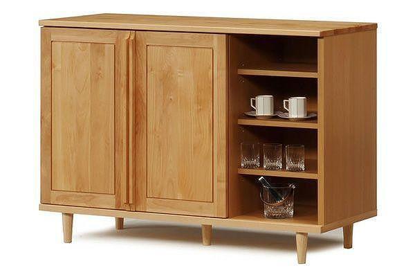 【幅120 奥行45.5 高さ83.3】エヴァ120サイドボード