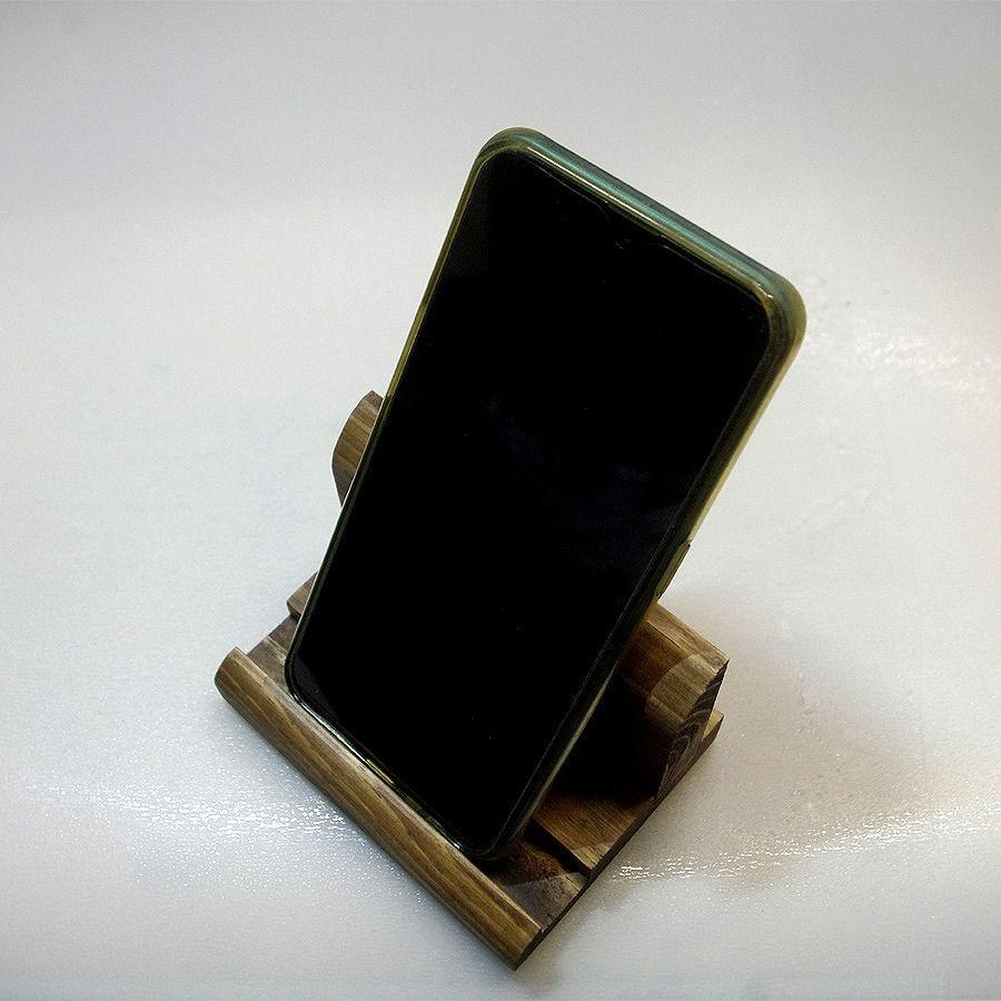 スマホスタンド ハンドブラウン色