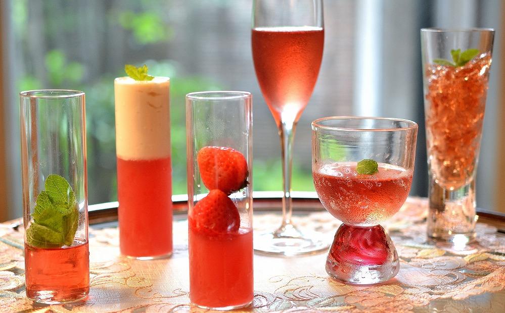 酢飲人気5本セットA（いちご、葡萄、ブルーベリー、林檎、柚子）