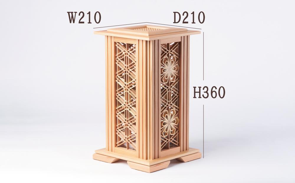 組子灯り（M-組子4面入）