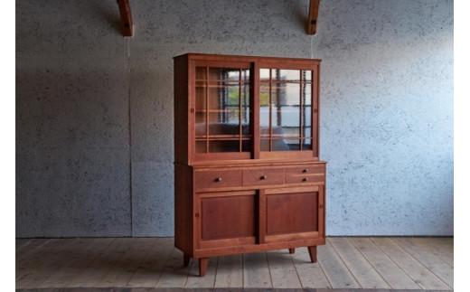 ピッキオ カップボード 無垢家具 北欧家具デザイン ブラックチェリー