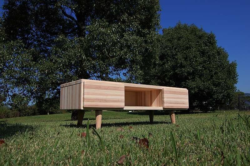 【撫でたくなる国産杉のすべすべテレビ台】NADEテレビボード 130 国産杉