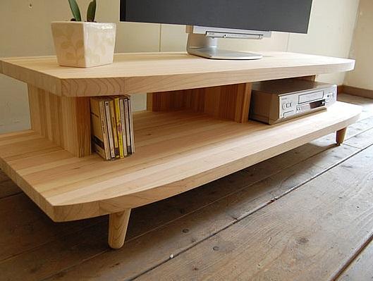 【開放感いっぱいの国産杉テレビ台】HANEテレビボード 130 国産杉