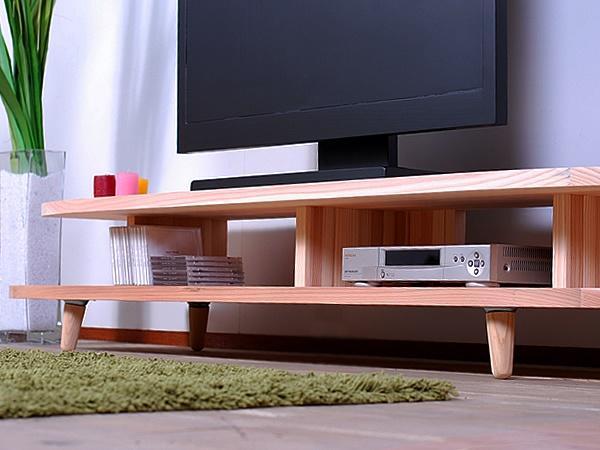 【開放感いっぱいの国産杉テレビ台】HANEテレビボード 170 国産杉