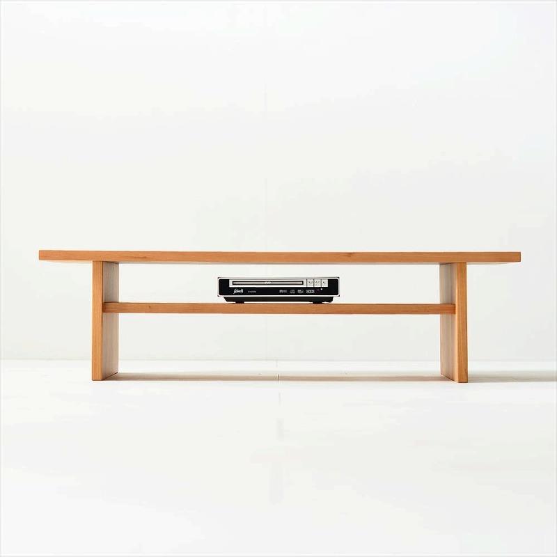 シンプルでおしゃれなテレビボード　konojiＴＶボード90／チェリー　テレビ台　無垢材　天然木　ロータイプ　完成品　ローボード　ローテーブル　センターテーブル　パソコンデスク　本棚