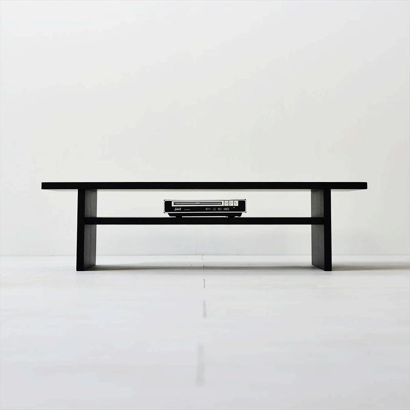 シンプルでおしゃれなテレビボード　konojiＴＶボード90／ブラック　テレビ台　無垢材　天然木　ロータイプ　完成品　ローボード　ローテーブル　センターテーブル　パソコンデスク　本棚