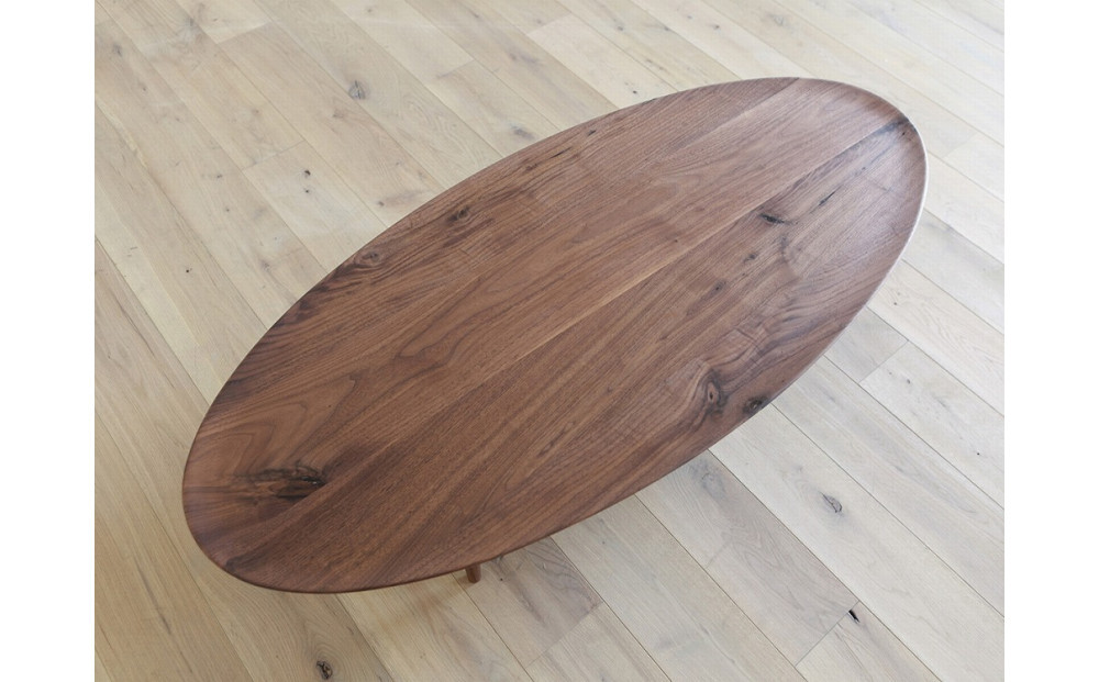 BORDO Oval Table 105 walnut