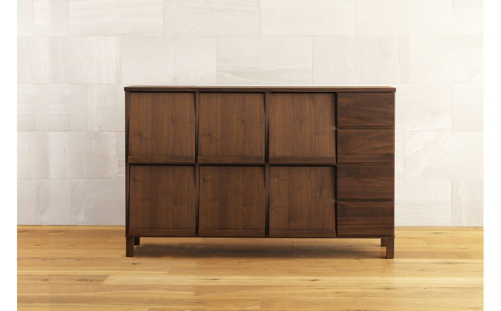 【開梱設置】高野木工 LECCE レッチェ 143マガジンレコードラック ウォルナット【10年保証】