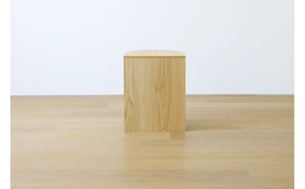 【開梱設置】高野木工 リブシリーズ H40サイドテーブル オーク【10年保証】