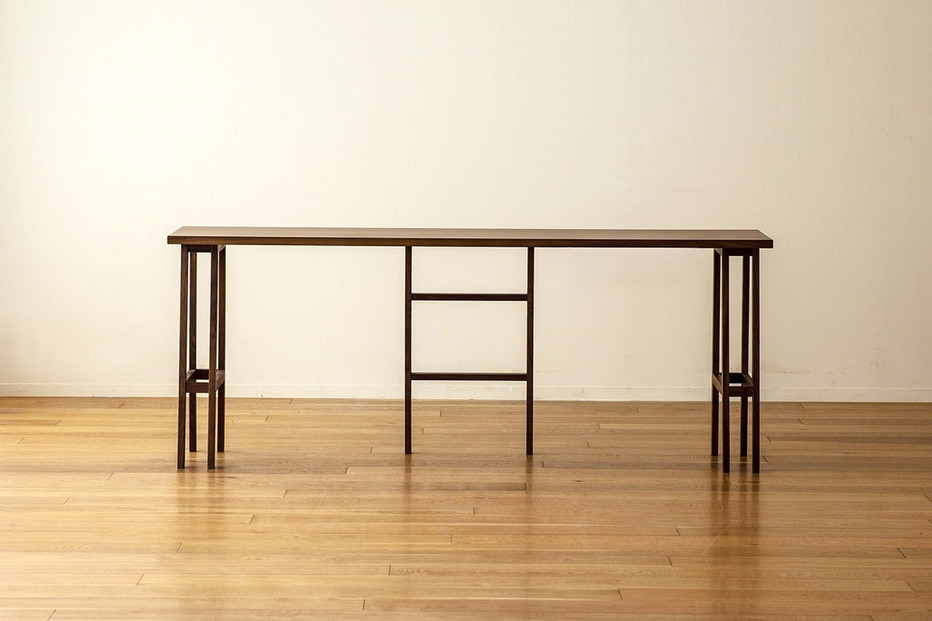 【開梱設置】高野木工 プレーンデスク SET11 ウォルナット（W180×D45cm）【10年保証】