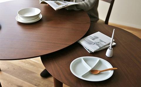 【開梱設置】高野木工  バルーンダイニングテーブル［単品］ ウォールナット【10年保証】