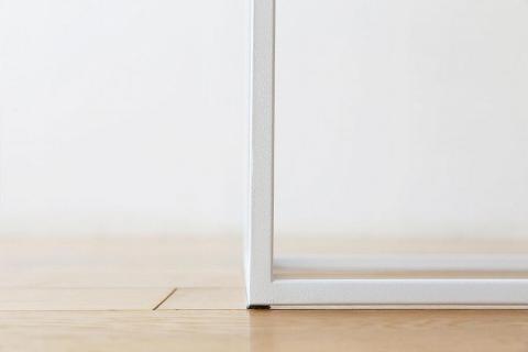 【開梱設置】高野木工 LINIE リニエ サイドテーブル ホワイトオーク｜フレーム：ホワイト【10年保証】