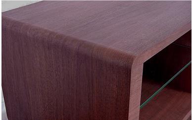 【Canvas TVボード　ウォールナット】バランスの良い形とシンプルさが飾る物を引き立たせるおしゃれなローボード ＜ウォールナット材ツキ板　 オイルフィニッシュ＞