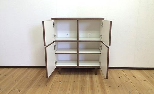 FAX・電話台にも使えるおしゃれなキャビネット  家具 棚 キャビネット ラック リビングボード サイドボード 飾り棚 食器棚 本棚 MUFactory