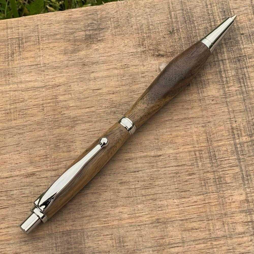 【木軸シャープペンシル 0.5mm（クラロウォールナット）艶消し仕上げ2Pice】木製シャープペンシル 銘木 プレゼント 贈り物 入学祝い 就職祝い 記念品 贈答品 MUKU屋 MUFactory