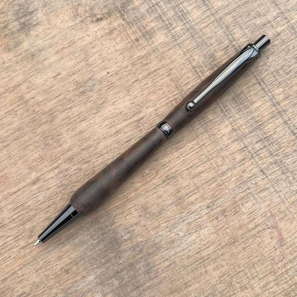 2Pice 木軸シャープペンシル（ウォールナット上杢・ブラック金具）MUKU屋