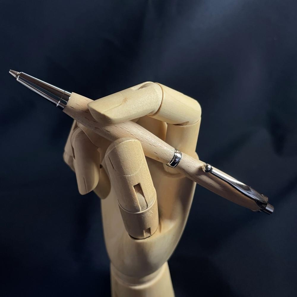 2Pice 木軸シャープペンシル（ブナ材・シルバー金具）MUKU屋