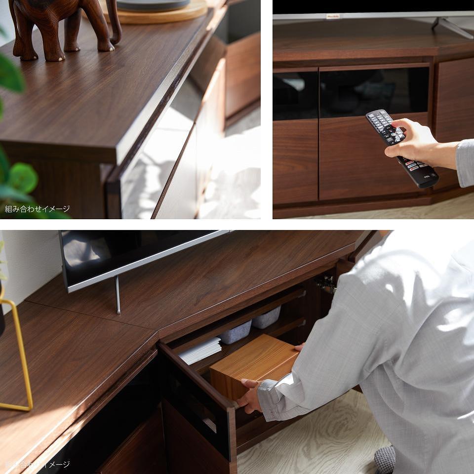 ノーク2_89コーナーボード ロータイプ ヴィンテージナチュラル【モーブル】【大川家具】