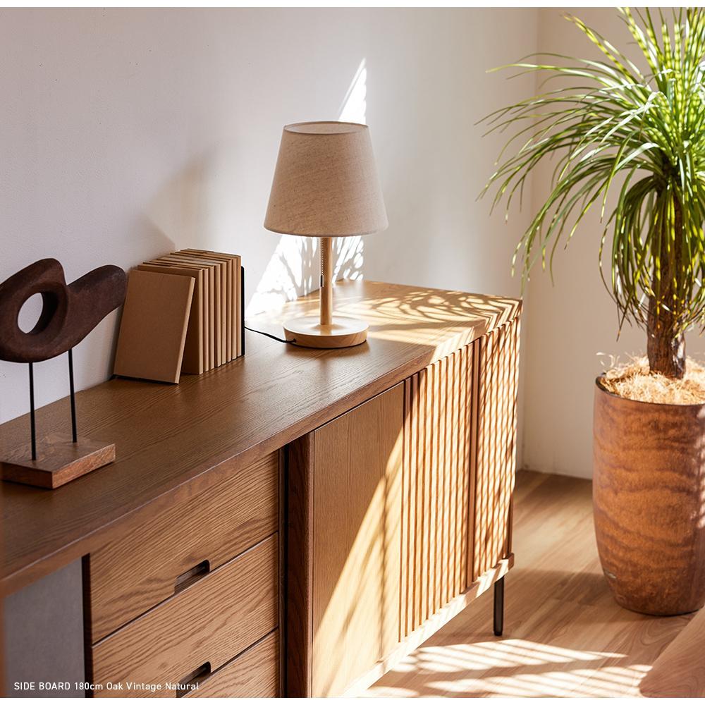 AGUERO アゲロ 180cm サイドボード ＜オークヴィンテージナチュラル＞  【モーブル】【大川家具】