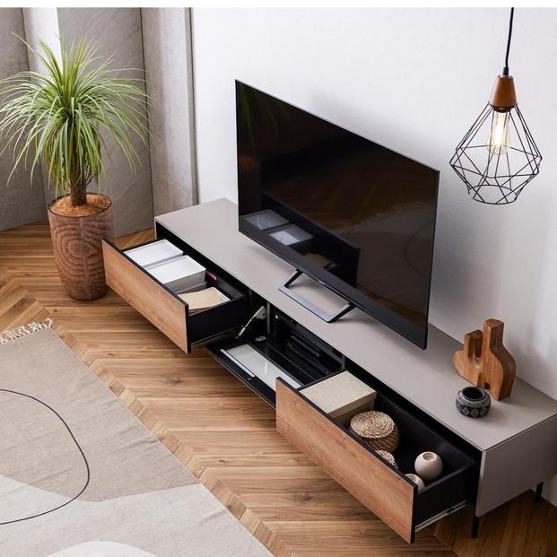 Leo レオ テレビボード ローボード 幅220cm テレビ台 【モーブル】【大川家具】