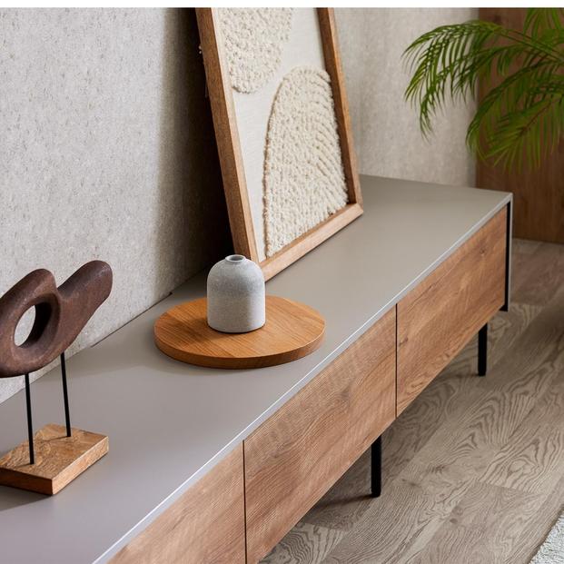 Leo レオ テレビボード ローボード 幅180cm テレビ台 【モーブル】【大川家具】