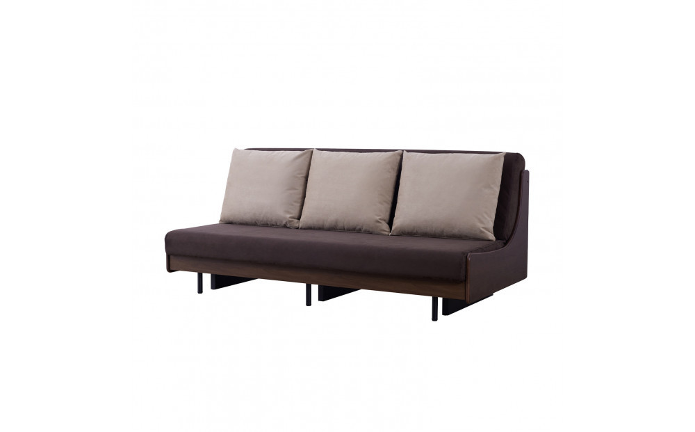 ソファベッド セミダブル 幅200cm フォース Exごろ寝ソファ ごろ寝ソファ ＜04.ブラウン×ブラウン(ベージュ)＞ 【モーブル／大川家具】