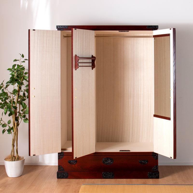 【吉野民芸 40洋服タンス】★創業明治40年老舗「境木工」熟練の職人の手により1つ1つ丁寧に作り上げる伝統工芸品「吉野民芸家具」