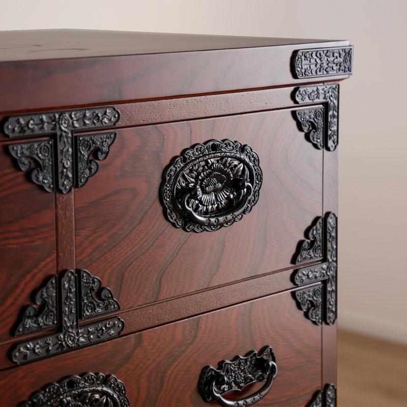 【吉野民芸 25整理タンス】★創業明治40年老舗「境木工」熟練の職人の手により1つ1つ丁寧に作り上げる伝統工芸品「吉野民芸家具」