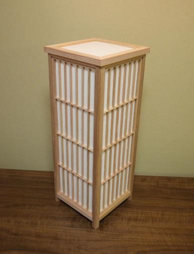 組子行灯「極」LLサイズ 格子組子(手漉き楮和紙無地 月宮殿)