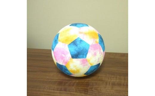 球体行灯「舞」(置)サッカーボールランプ 手漉きモミ和紙(彩)