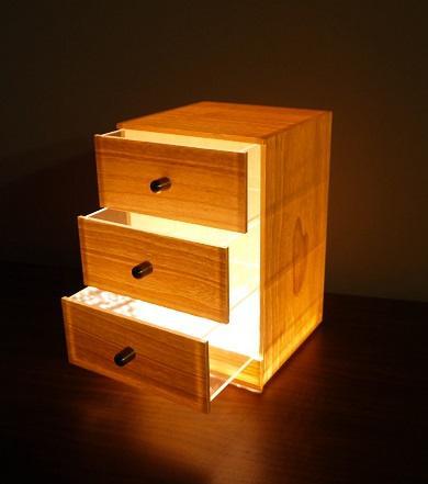 アクリル行灯 桐ミニチェスト