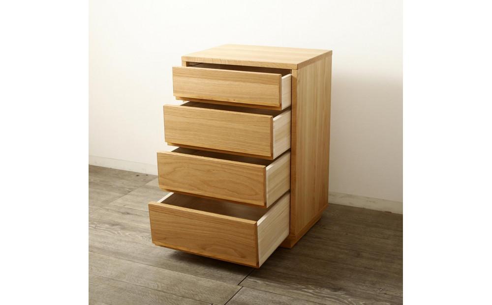 大川家具 ティレ 50cmリビングチェスト 台輪 天然木オーク(ナラ)