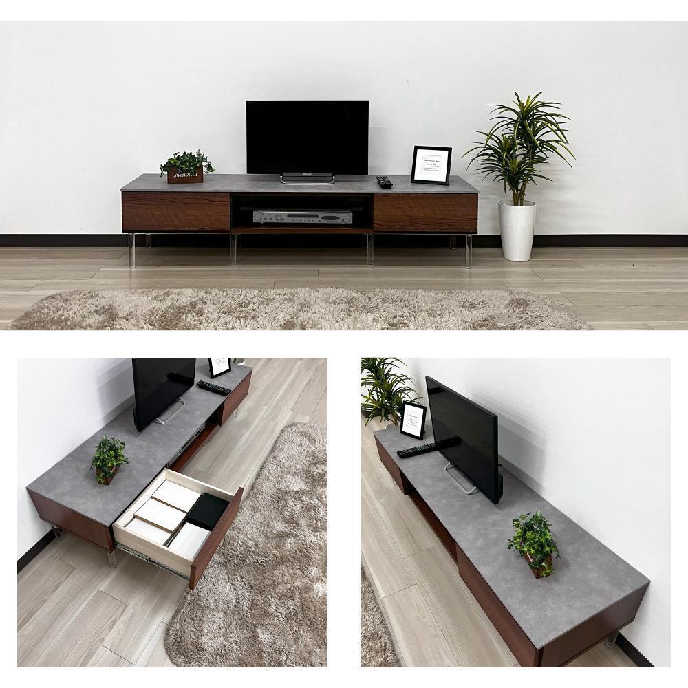 国産 収納付き テレビ台 テレビボード TV台 レイス ナチュラル 幅180cm 奥行40cm 高さ35cm