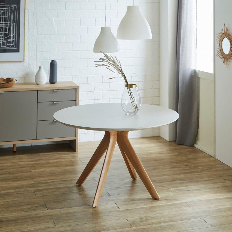 nymm様】ラウンドテーブル ダイニングテーブルbaum table直径116