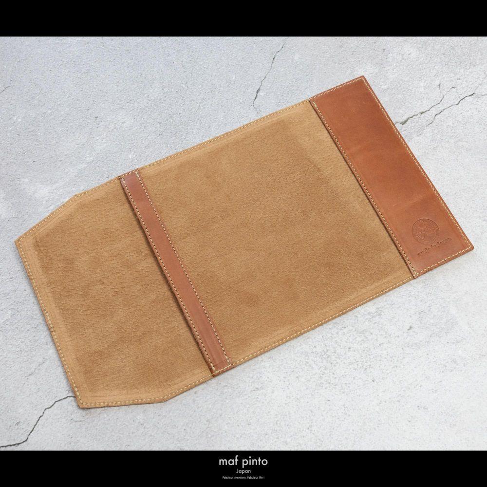 maf pinto (マフ ピント) レザーブックカバー 文庫サイズ ライトブラウン 本革 日本製