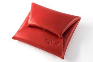 maf pinto コインケース レザー 革 小銭入れ 財布 レッド