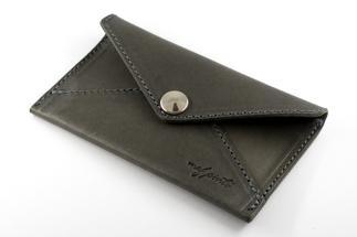 maf pinto 薄型名刺入れ レザーカードケース グレー