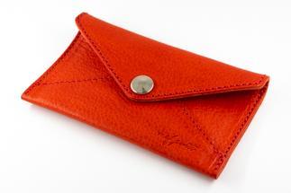 maf pinto 薄型名刺入れ レザーカードケース レッド シュリンク