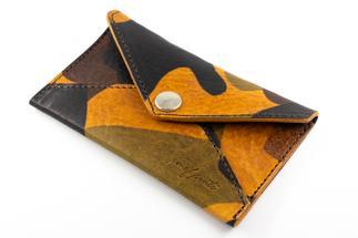 maf pinto 薄型名刺入れ レザーカードケース カモフラージュ ライト