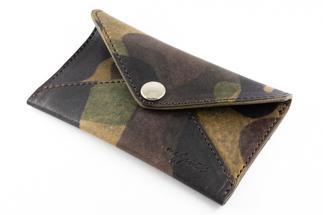 maf pinto 薄型名刺入れ レザーカードケース カモフラージュ ダーク