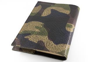maf pinto (マフ ピント) レザーブックカバー四六判ハードカバーサイズ（レギュラーモデル）【カモフラージュダーク】