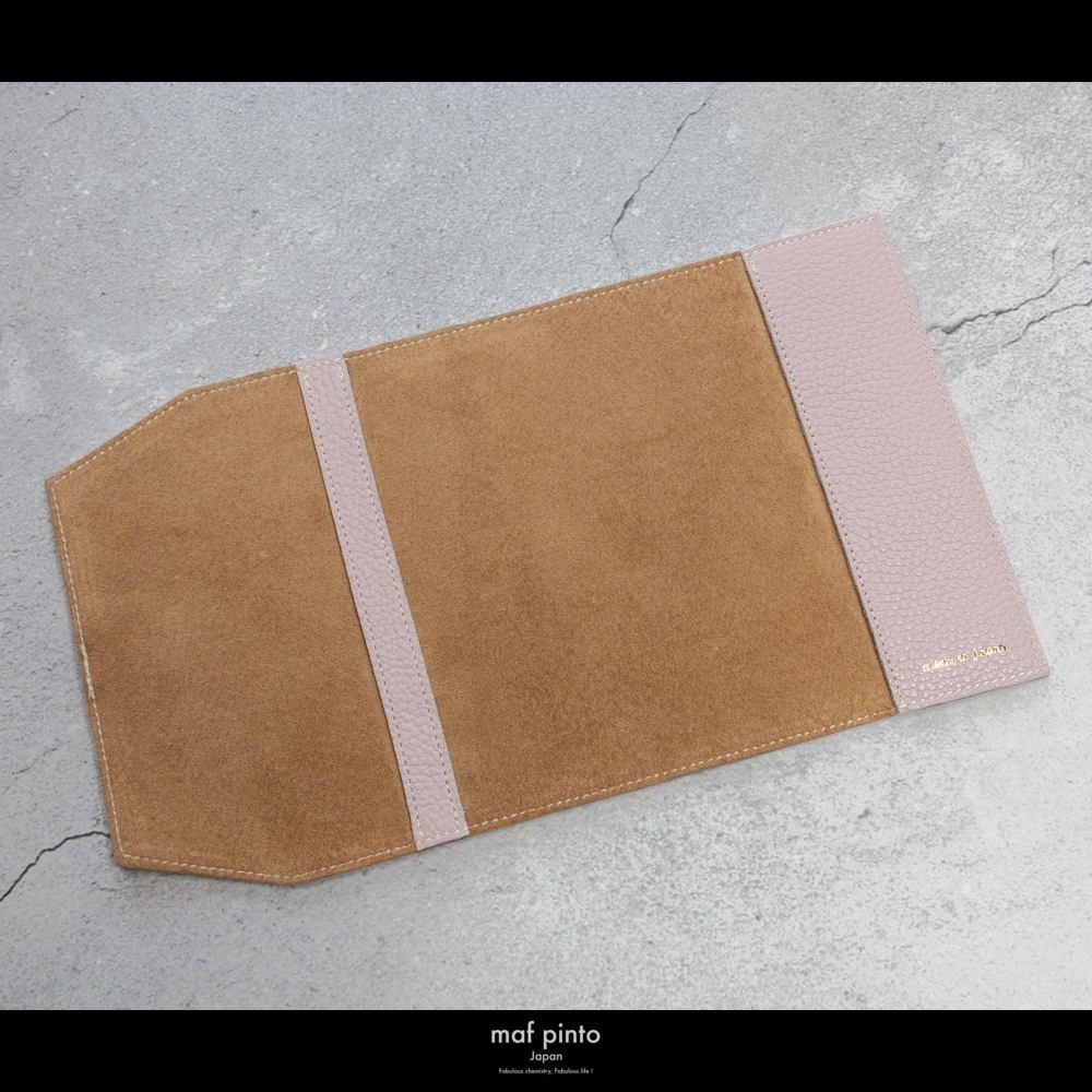 maf pinto (マフ ピント) レザーブックカバー文庫サイズ ADRIA LINE ライトピンク 本革 日本製